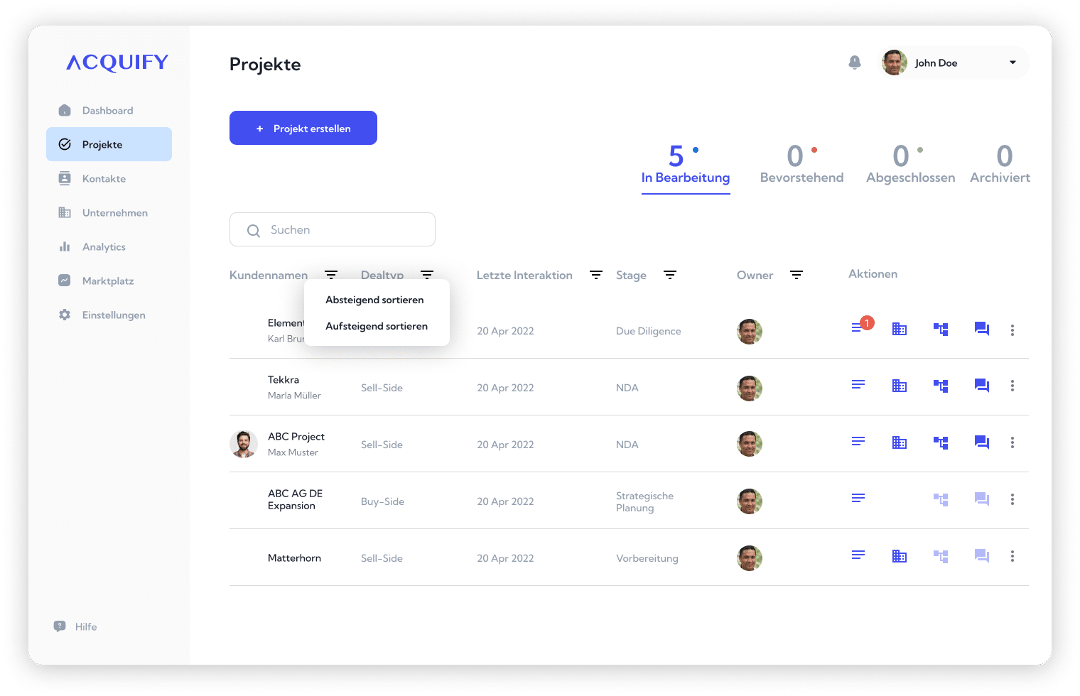 M&A Projektmanagement